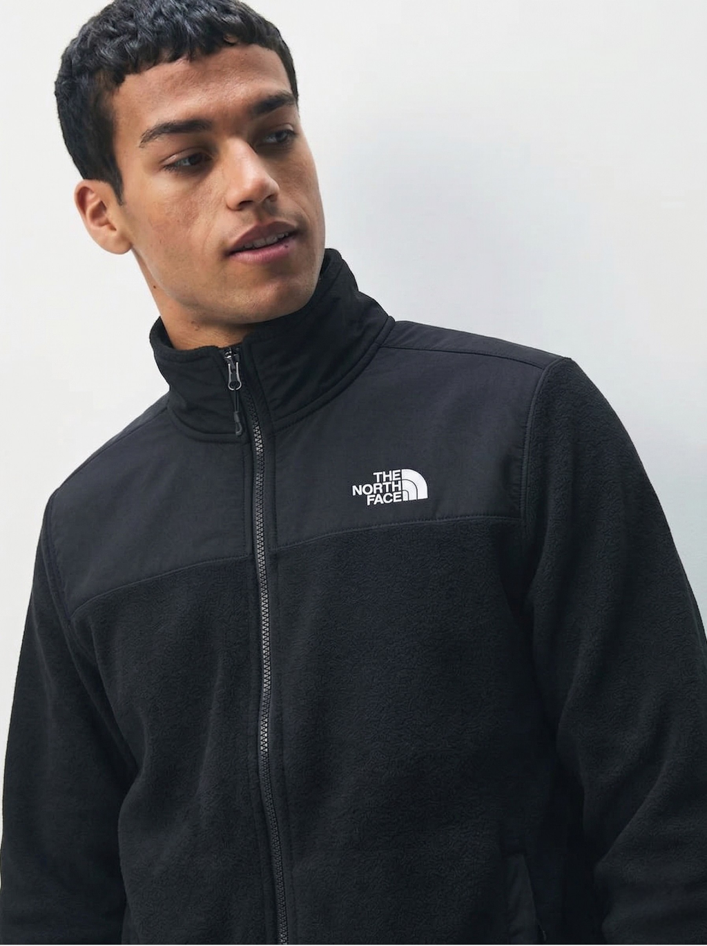 THE NORTH FACE Men's Anchor Full Zip Fleece Jacket TNF Black